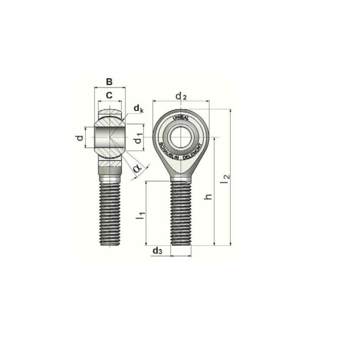 rotule unibal série compétition SMLGM8.50