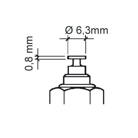 sonde de température d'huile VDO 150°C M12x150 2