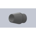 Canon fileté conique M16x150 pour tube Ø30x2