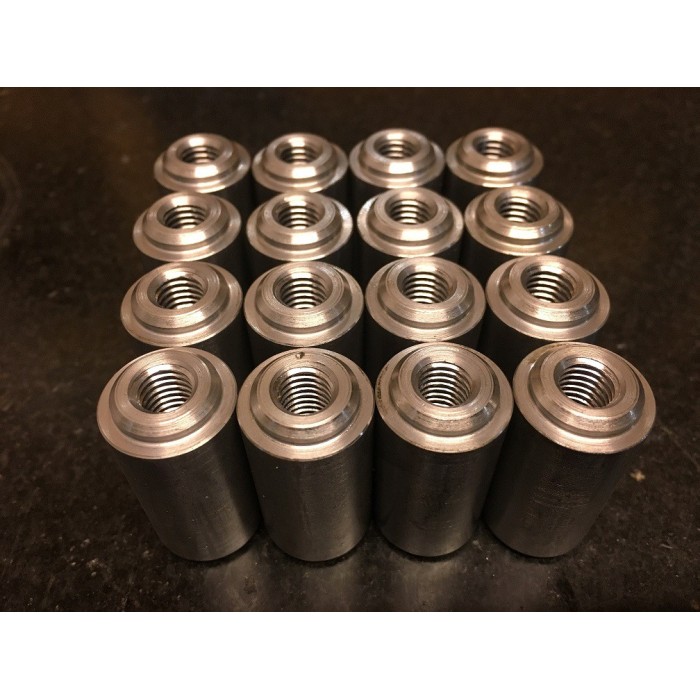 insert fileté M8 pour support de siège dans tube de 35mm